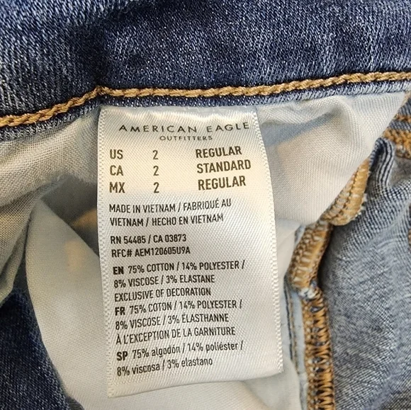 American Eagle next level stretch hi-rise jegging Jeans pants - Picture 10 of 11